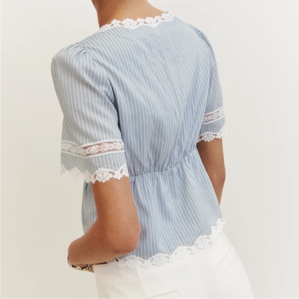 Nwt Reformation Margot top in bueno stripe - size XS - Picture 3 of 6